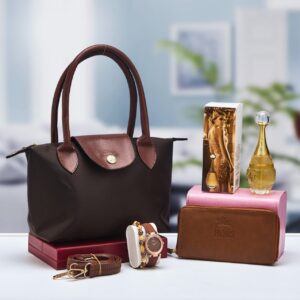 Camelia Sac à main noir pour femme